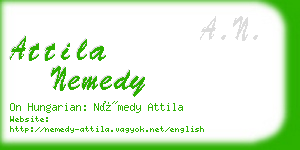 attila nemedy business card